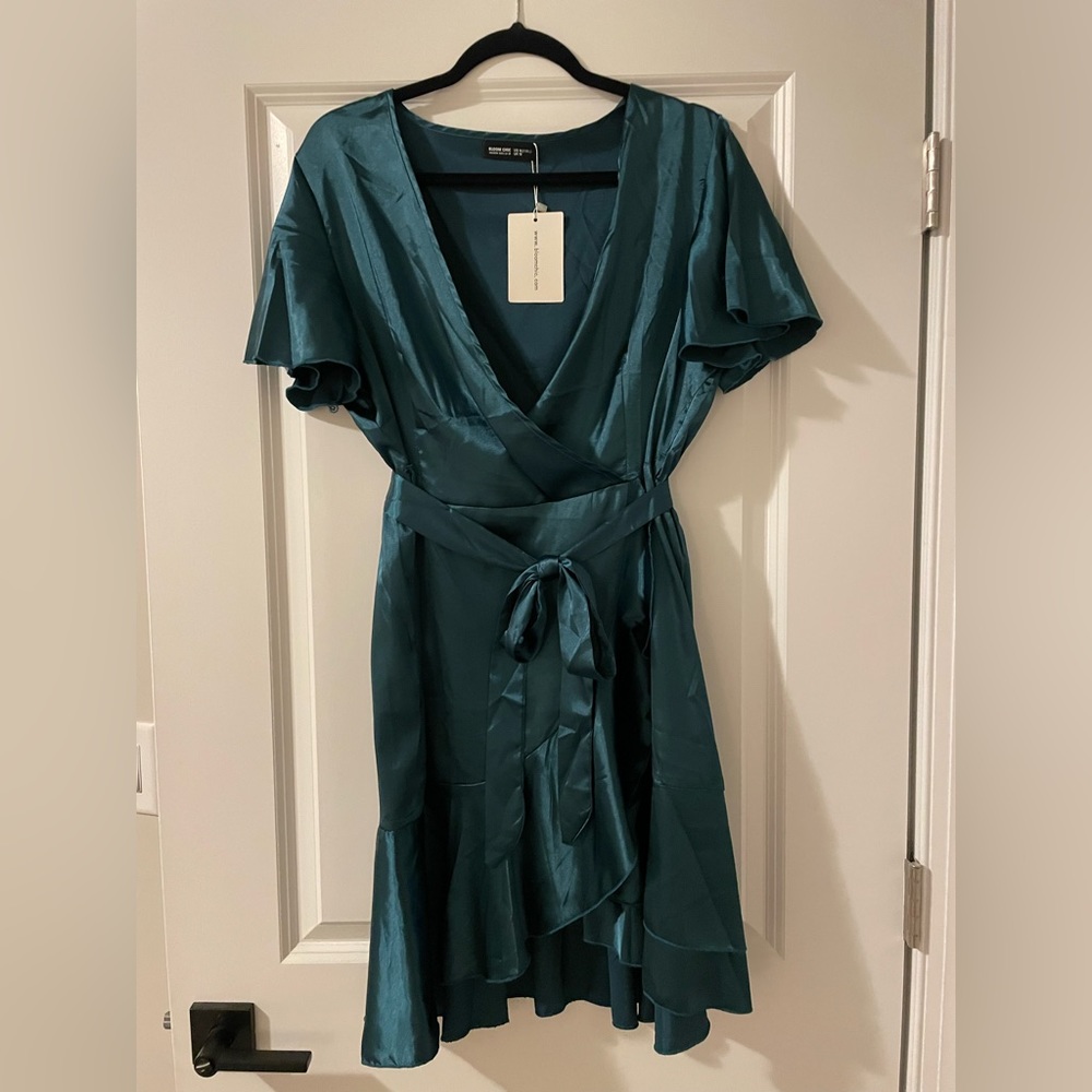 BloomChic Teal/Green Mini Dress